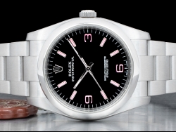Ролекс (Rolex) Oyster Perpetual 36 Black Pink Arabic Indexes - Rolex Guarantee 116000